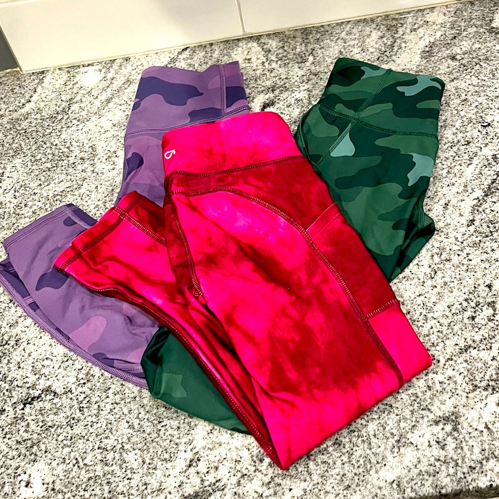 Like New! 3 pairs girls leggings